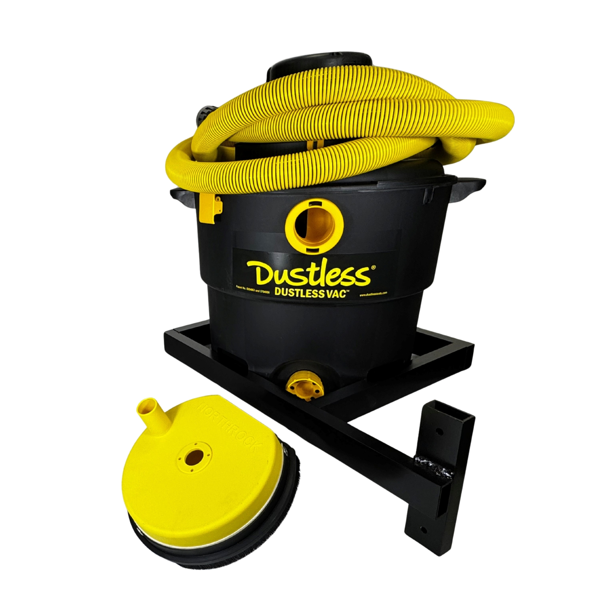 Northrock Vacuum Dust Collection Kit (1-Vac) for PRO 1200 Ceiling Grinder, Silica Dust Capture, Northrock Style, Model 645B1